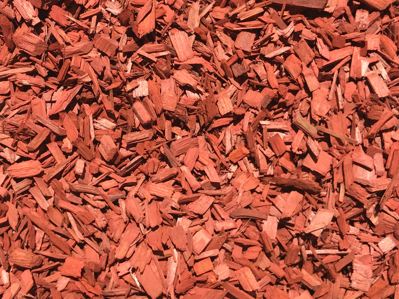 Raging Red Wood Chip Mulch, 1 Pallet (45 Boxes), Bulk