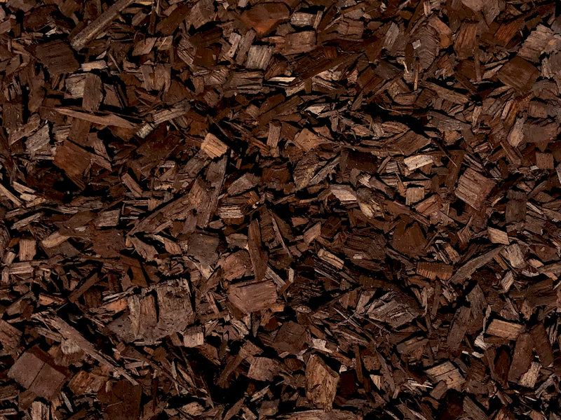 Moose Mulch - Premium Brown Colored Wood Chip Mulch - 42 Quarts