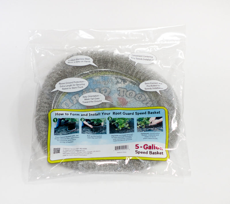 5-Gallon, Digger's RootGuardTM Speed Baskets, Gopher Wire Baskets, 2 Pack