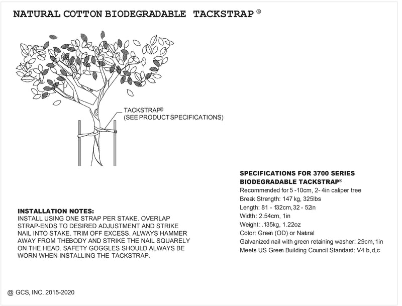 The Original Tackstrap® High Performance Biodegradable Cotton Tree Straps