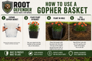 1/2 Inch Welded 5 Gallon Gopher Basket - 12 Pack