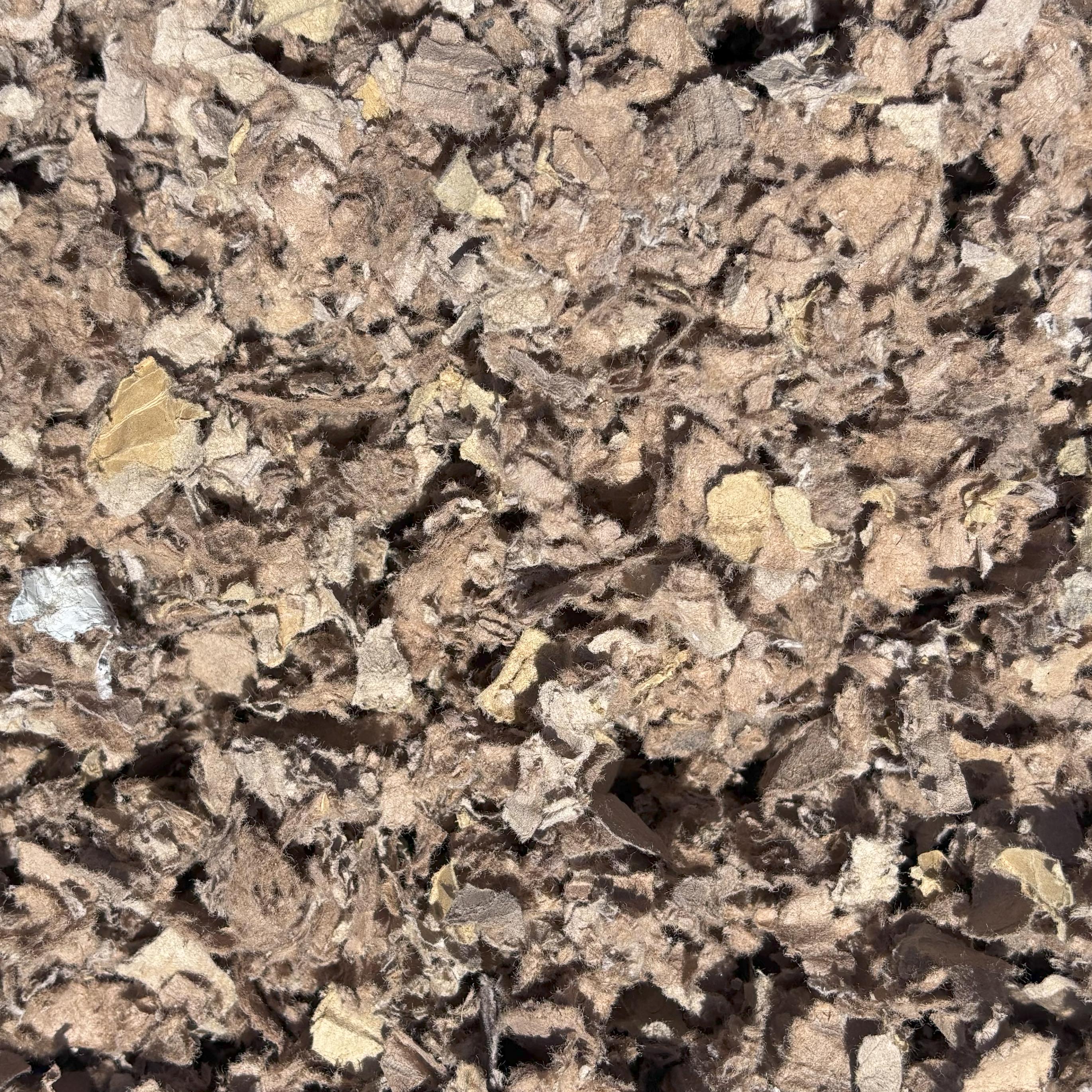 Eco Fiber Mulch. Recycled Paper Board Mulch, Natural Brown, 42 Quart B