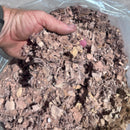 Eco Fiber Mulch. Recycled Paper Board Mulch, Natural Brown, 42 Quart Bag, Moisture Retaining Ground Cover and Weed Suppressant