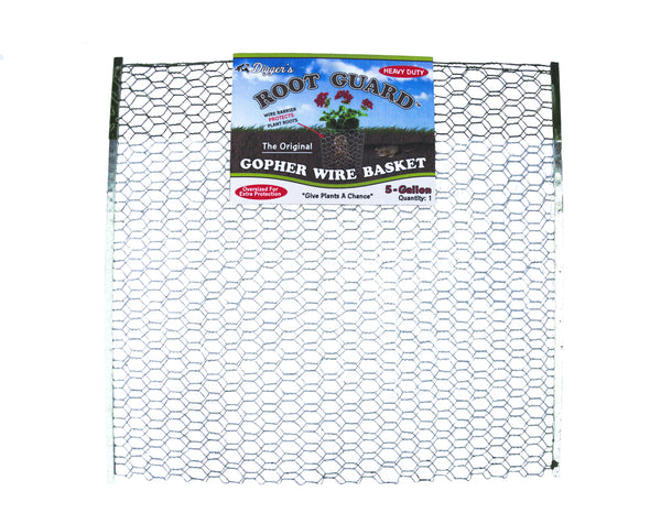 12 QTY Digger's RootGuardTM 5-Gallon Heavy Duty Gopher Wire Baskets
