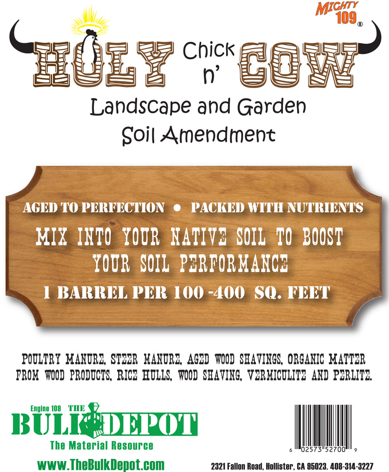 Mighty 109 Holy Chick N' Cow Landscape and Garden Soil Amendment