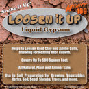 LOOSEN IT UP! Liquid Gypsum - Natural Soil Softener - 1 Gallon