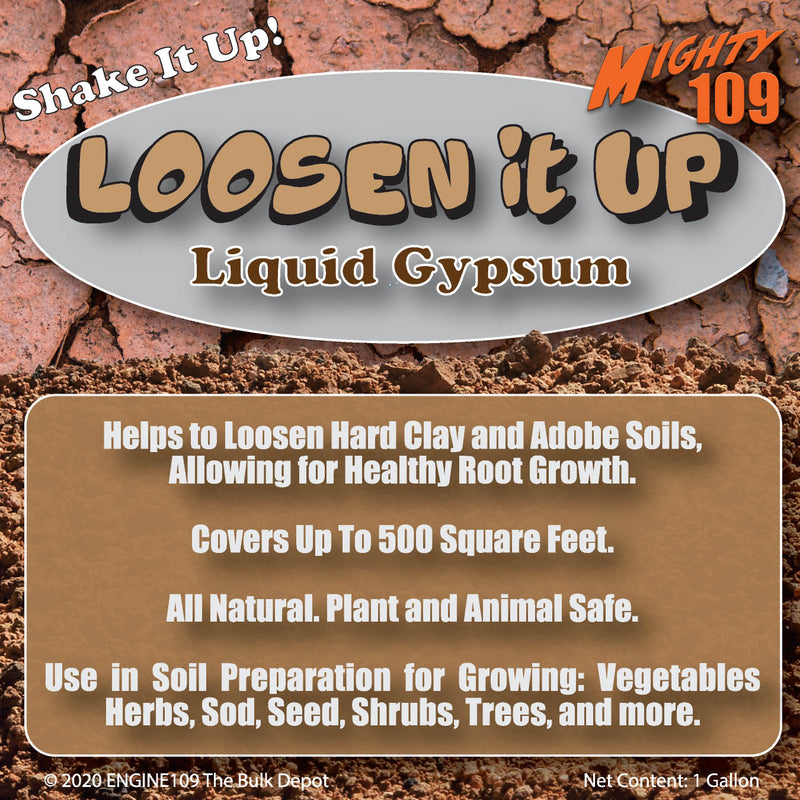 LOOSEN IT UP! Liquid Gypsum - Natural Soil Softener - 1 Gallon
