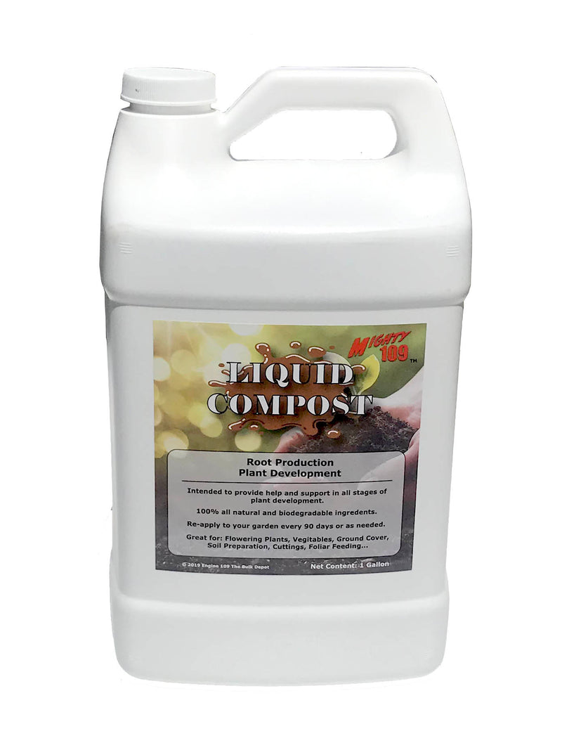 COMPOST LÍQUIDO MIGHTY 109, 1 galón, ¡cubre hasta 1000 pies cuadrados!
