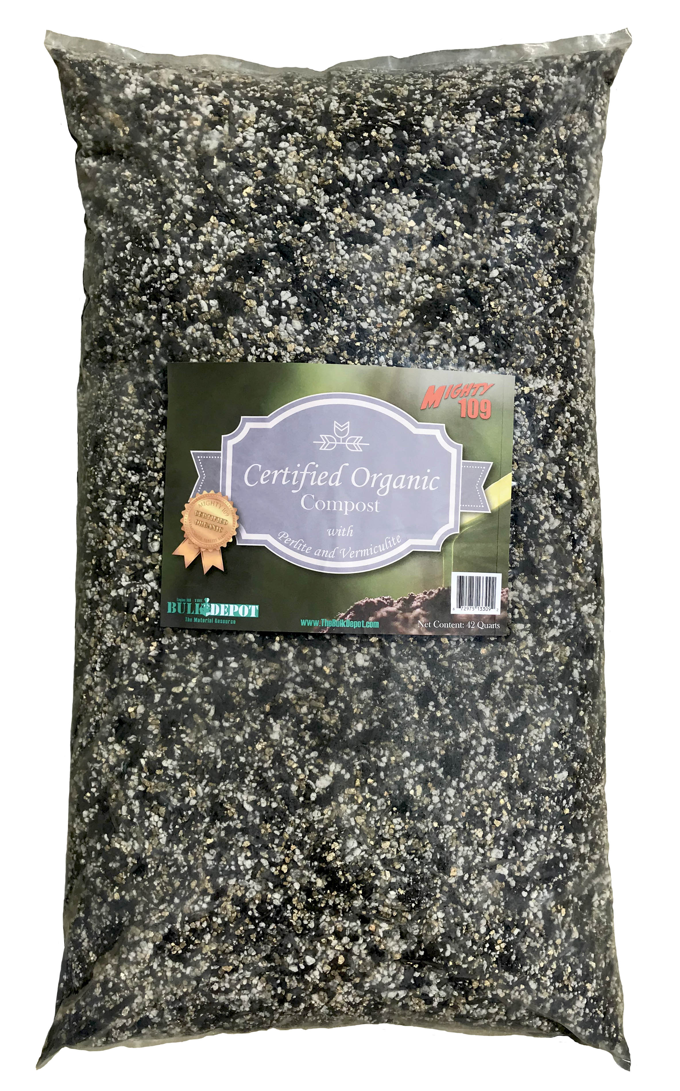 MIGHTY 109 Certified Organic Compost with Perlite and Vermiculite 42 Q