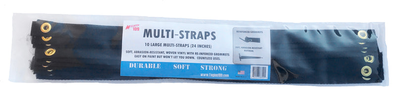 MIGHTY 109 MULTI-STRAPS, 10-Pack, Large (24 Inch)