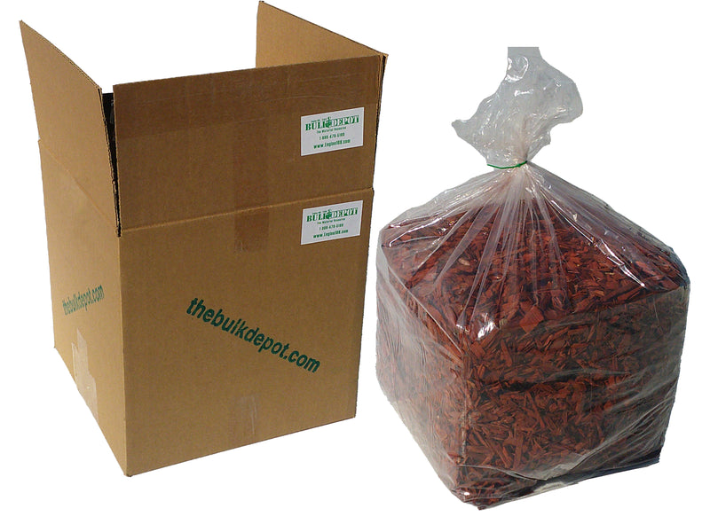 MIGHTY109 Raging Red Colored Wood Chip Mulch - 42 Quarts! Colored Landscape Mulch.