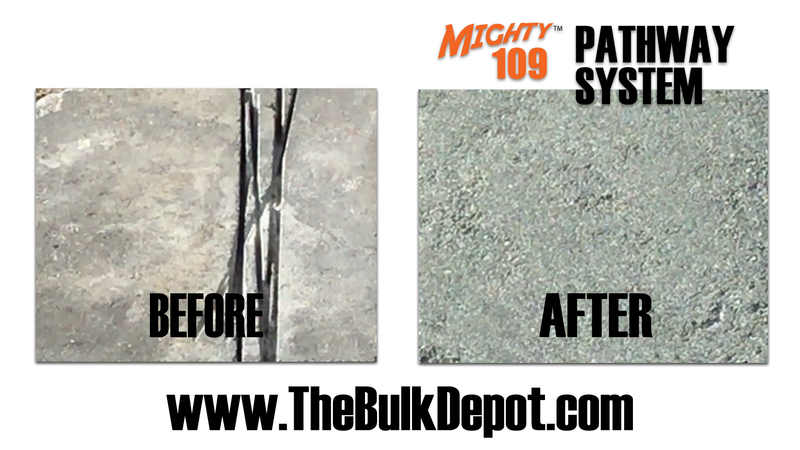 Mighty 109 Pathway System - Turn your cracked, ugly, concrete into a beautiful natural pathway!